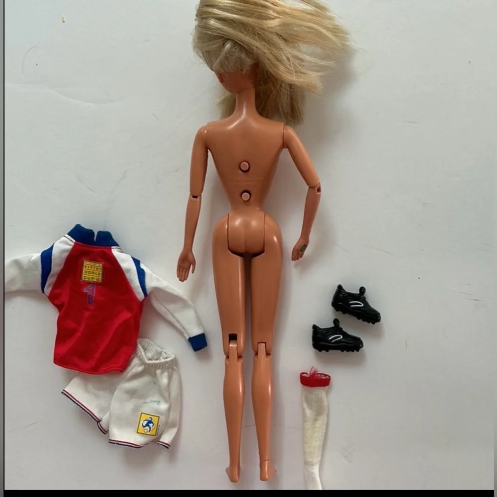 Vintage collectible Barbie FIFA Women’s World Cup soccer USA 1999 doll